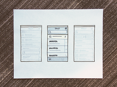 Center Up ink ios iphone mobile pen prototype sketch ui ux wireframe