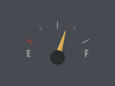 Fuel Gauge automatic car flat gauge icon illustration meter vector
