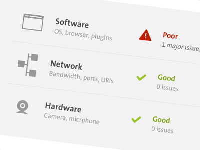Report Card flat icons minimal opentok scan tokbox
