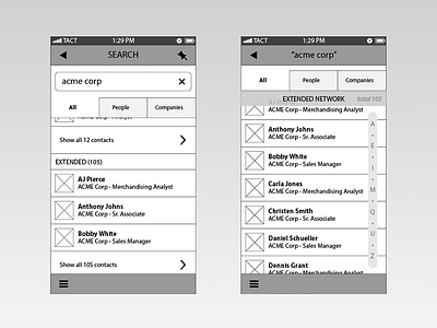 Search Wires gray grey ios iphone mobile prototype sketch ux wireframes