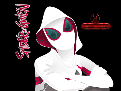 Spider Gwen Fan Art ipad spider gwen spider woman vectornator