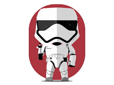 Stormtrooper Flat Vector flat design flat illustration illustration starwars storm trooper stormtrooper toys