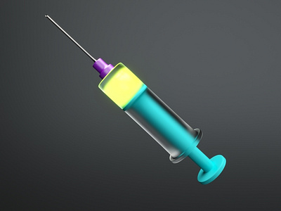 Syringe c4d corona corona renderer coronarender illustraion low poly lowpolyart minimal syrange syringe vaccination