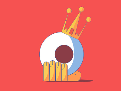 King Eye adobe illustration flat design flat vector graphic design illustration ui vector