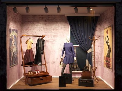 Parisian Room 3dsmax corona corona renderer coronarender fashion design marvelous designer parisian v ray vray