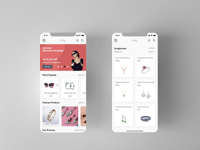 Online Shopping UI Kit app apple application category ecommerce ecommerce app fashion free app ui design ios jewelry mobile mobile application online online store search service shopping ui ui ux ux