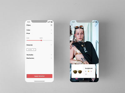 Mobile app search filters screen design android app app app ui apps ecommerce fashion ios ios app design mobile mobile app mobile application online shop online store ui ui ux user interface