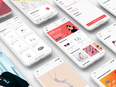 E-Commerce App Design accessories app app design camera design e commerce free app ios jewelry mobile mobile application ui