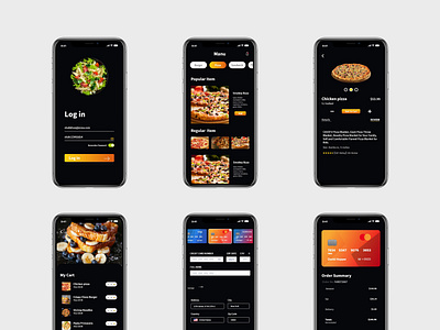 Free Restaurant App UI Kits android app ui delivery app design food app design food app ui food apps free mobile app free ui kit freebies iso application iso application restaurant app user interface