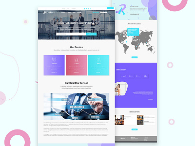 Consultant We Template business coaching consultantentrepreneur consulting creative design insurance landing page marketing ui