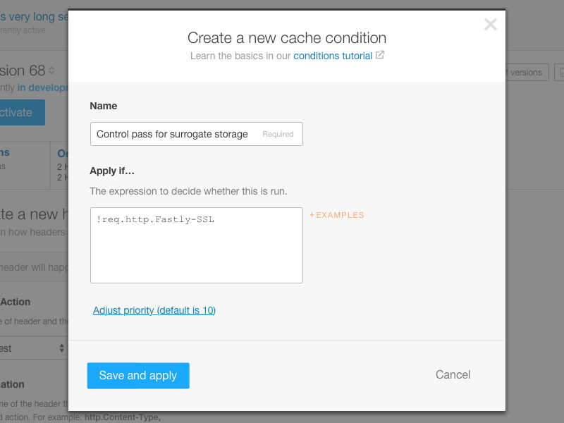 Create a new cache condition by Jessica Allen for Fastly on Dribbble