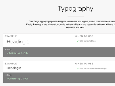 Styleguide formatting with examples and guidance styleguide