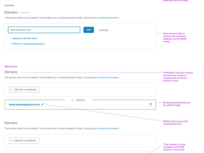 Domain configuration - 1 field