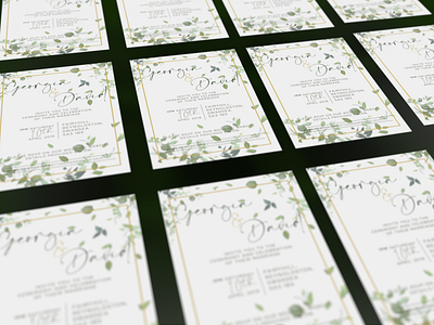 Wedding Invites branding illustration invitation card print design printed invitations wedding invite