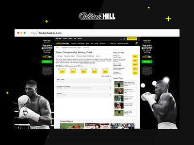 Anthony Joshua HPTO anthony joshua boxing branding homepage takeover html5 takeover ux webdesign