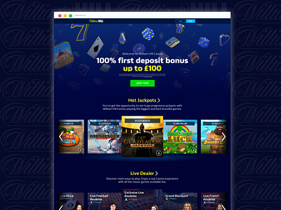 William Hill Landing Page