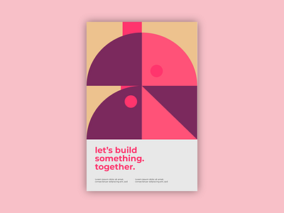 let's build something 3 branding design flat icon illustration logo minimal vector web website