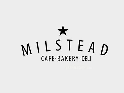 Logo design for Milstead Coffee Shop And Bakery branding design flat graphic design icon illustration logo minimal vector