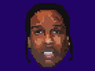 A$AP ROCKY art pixel pop