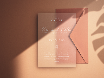 Minimal Fatpaper Invitation Design