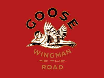 Wingman of the Road branding identity logo