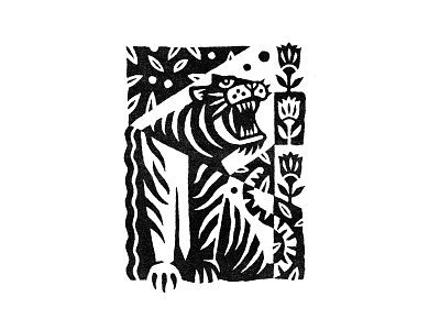 Tiger Print illustration print tiger