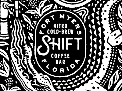 Shift Coffee Growler all over print growler illustration