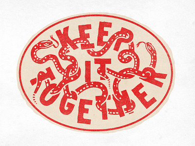 Keep it Together illustration label snake type