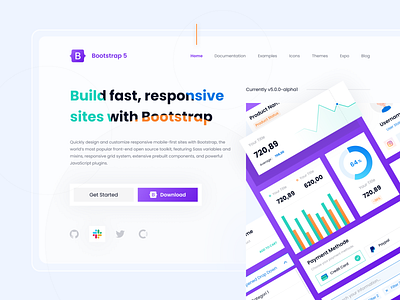 Redesign Bootstrap Landing Page