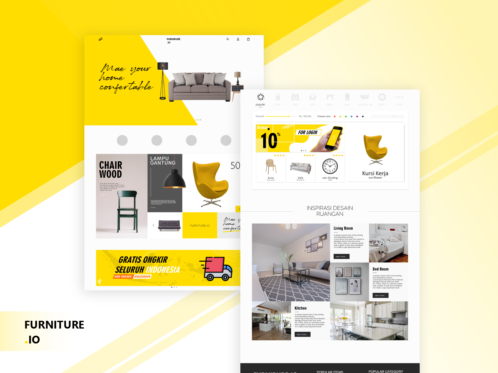 Furniture.io Landing Page by Nando Dwiki on Dribbble