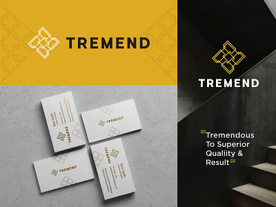 Tremend Architectural Company Branding ⁣Design⁣ architectural architecture brand brand and identity branding business card clean illustration khaerulrisky logo logo designer logo designs logotype monogram orbitdesignbureau print product design typography web design