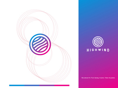 Minimalist Circle Logo Design for Highwind brand brand and identity branding circle circle logo concept icon identity logo logo designer logo designs logogrid logomaker logomark logotype minimal minimalist orbitdesignbureau portfolio vector