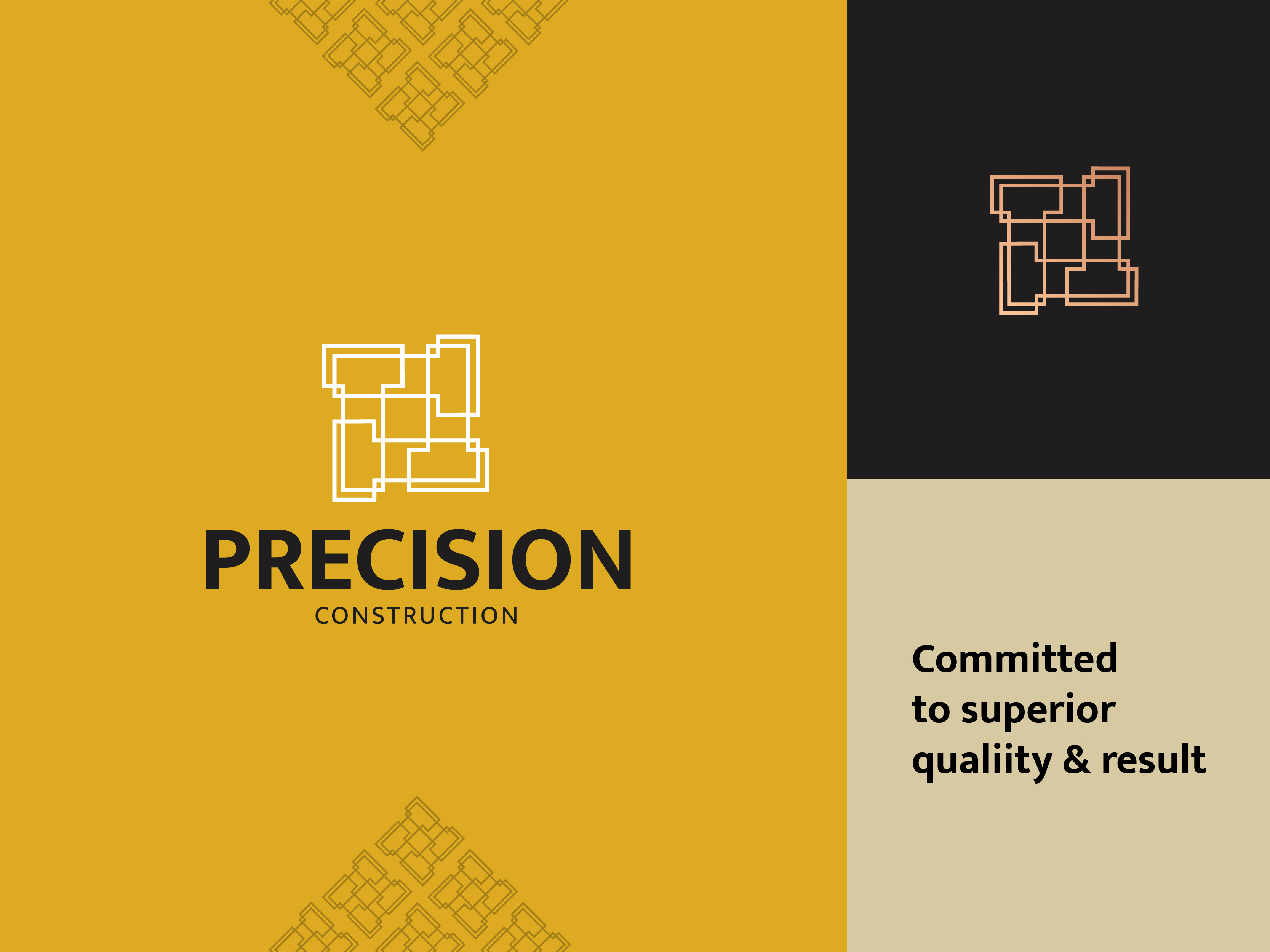 Precision Construction Logo By Rames Creative Design Studio On