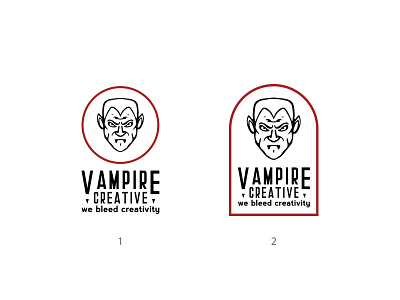 Vampire Creative Logo Design Options brand brand and identity branding design graphic design icon identity illustration khaerulrisky logo logo designer logo designs logomaker logotype minimalist orbitdesignbureau portfolio ui vampire logo vector