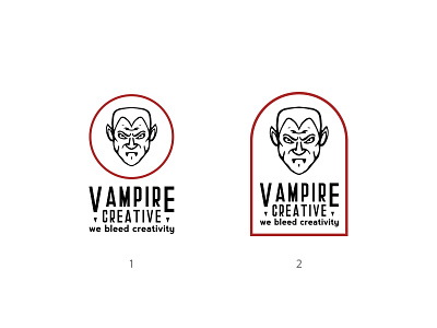 Vampire Creative Logo Design Options