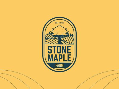 Stone Maple Farm Logo Design brand brand and identity branding canada farm logo khaerulrisky logo logo design logo designer logo designs maple maple farm maple leaf maple logo maple syrup orbitdesignbureau pancake portfolio wood logo woods