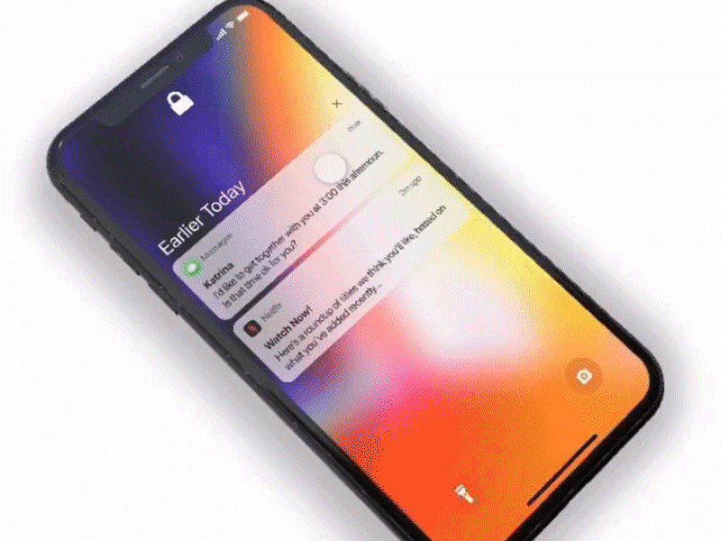 Adobe XD Daily Creative Challenge - Day 7 adobexd app autoanimate branding daily gif ios iphone iphonex lock screen mobile notification ui ux design uidesign user experience user interface xddailychallenge