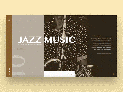 Adobe XD | wwydesignlab | Project 101 - #3 adobe adobexd autoanimate branding digital gif hongkong jazz jazz music prototype ui uidesign user experience user interface ux ui design uxdesign vintage vintage design website xddailychallenge