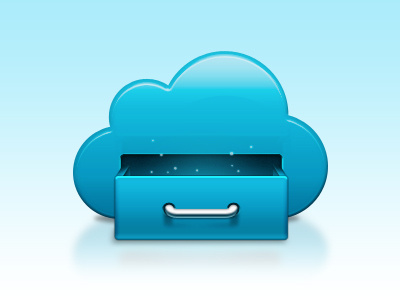 Cloud Drawer Icon cloud drawer dropbox icon illustration mac os