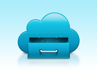 Cloud Drawer Icon