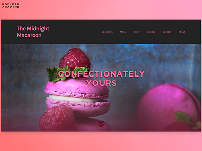 Landing Page - Macaroon Shop design graphicdesign landing page shop uidesign