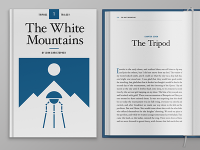 Tripod Trilogy Book Series book illustraion john christopher minimalist sci fi