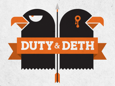 Duty & Deth arrow eagle logo