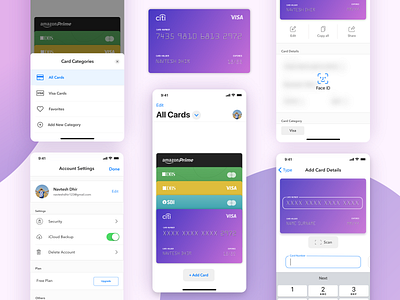 CardMate App Redesign app design payment app ui ux