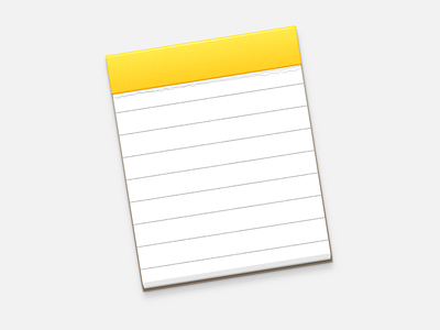 Notes icon notes restyle yosemite