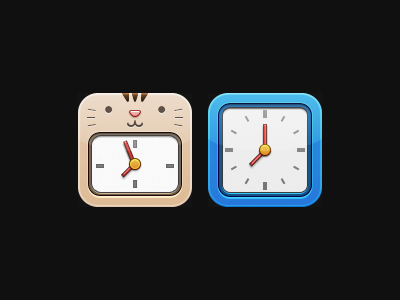 Cat Alarm Clock Icons