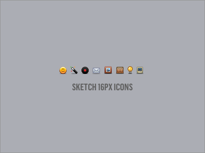 Micro Sketch 16px icons micro sketch
