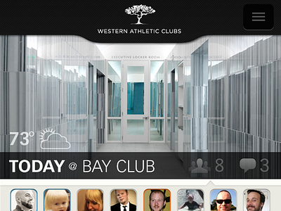 Bay Club New Dashboard Top app mobile