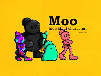 Moo ae after effect aftereffects behance c4d character character design characterdesign characters cinema 4d cinema4d designerdianak illustration