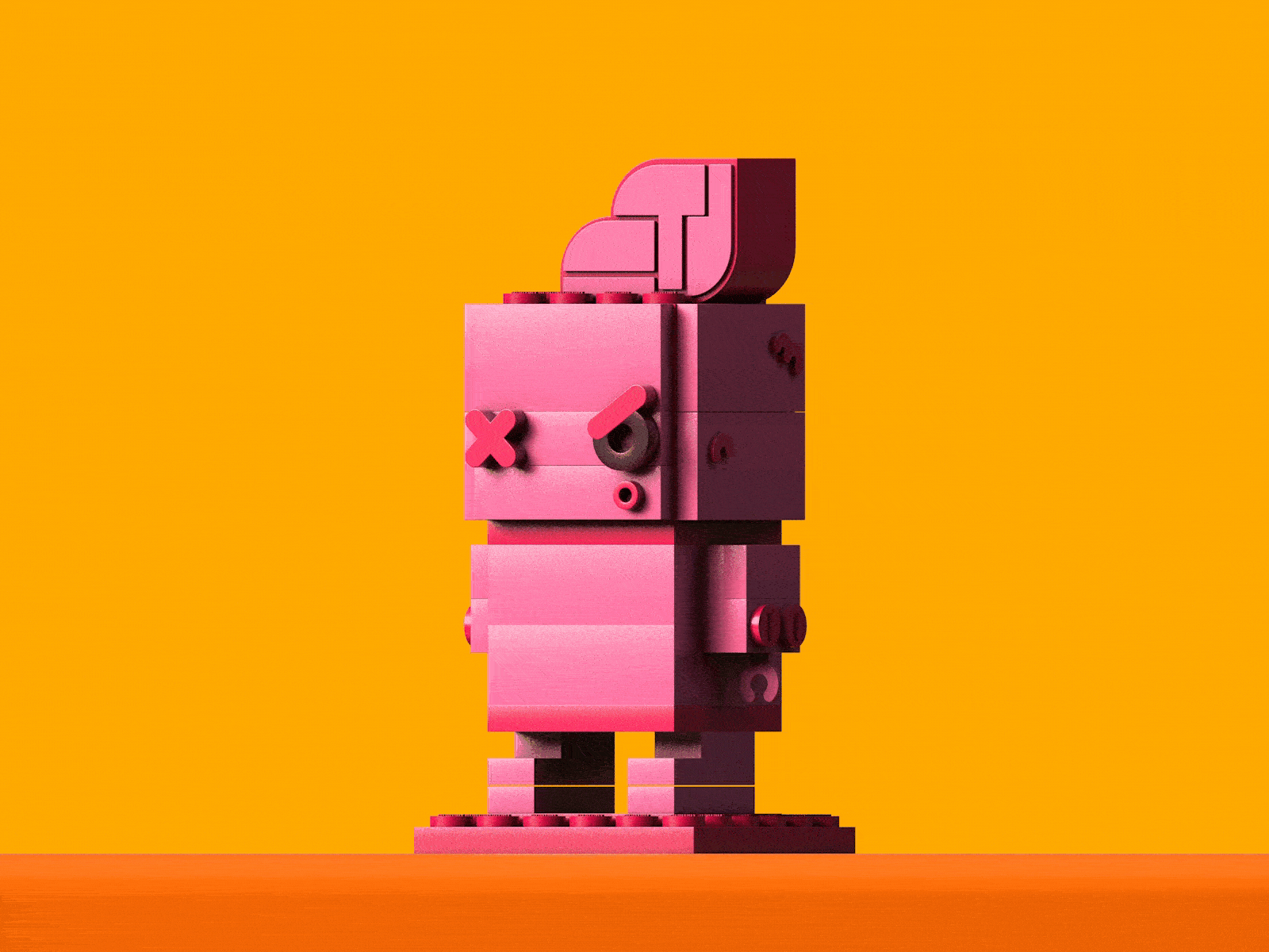 Moo LEGO Brickheadz 3d 3d character design 3d illustration animation c4d character cinema 4d cinema4d designerdianak lego